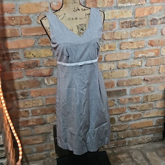 Tyler Boe Black & White Gingham A Line dress size 6 - Picture 4 of 11